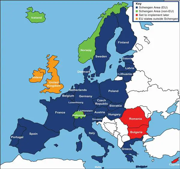 schengen bolgesi ulkeleri