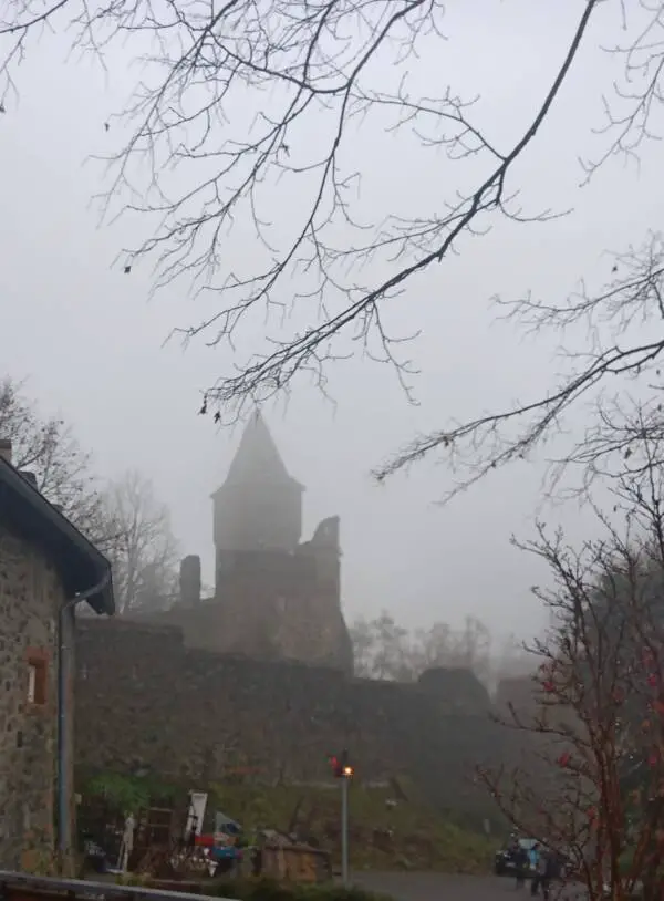 Sisli bir günde Frankenstein Kalesi