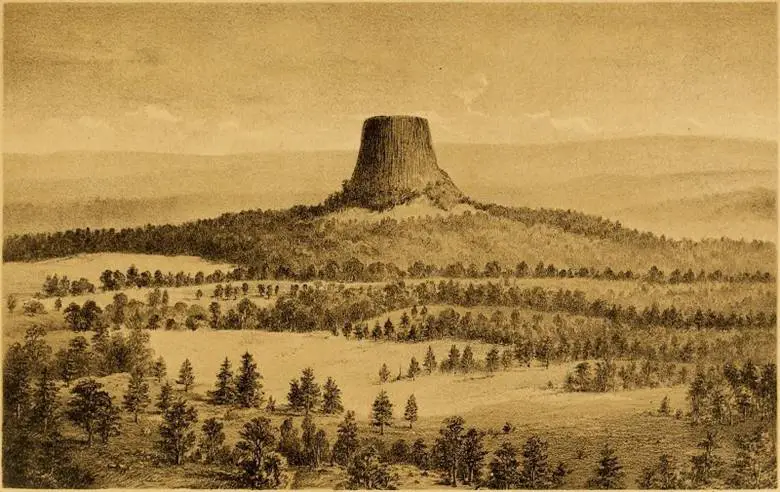 devils tower in the report of the 1875