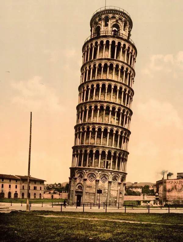 Leaning Tower of Pisa in the 1890s